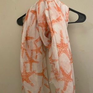 Pink Starfish Scarf
